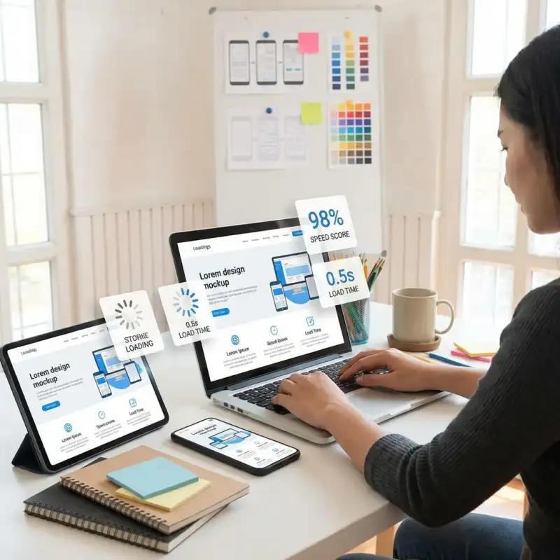 Website design workspace