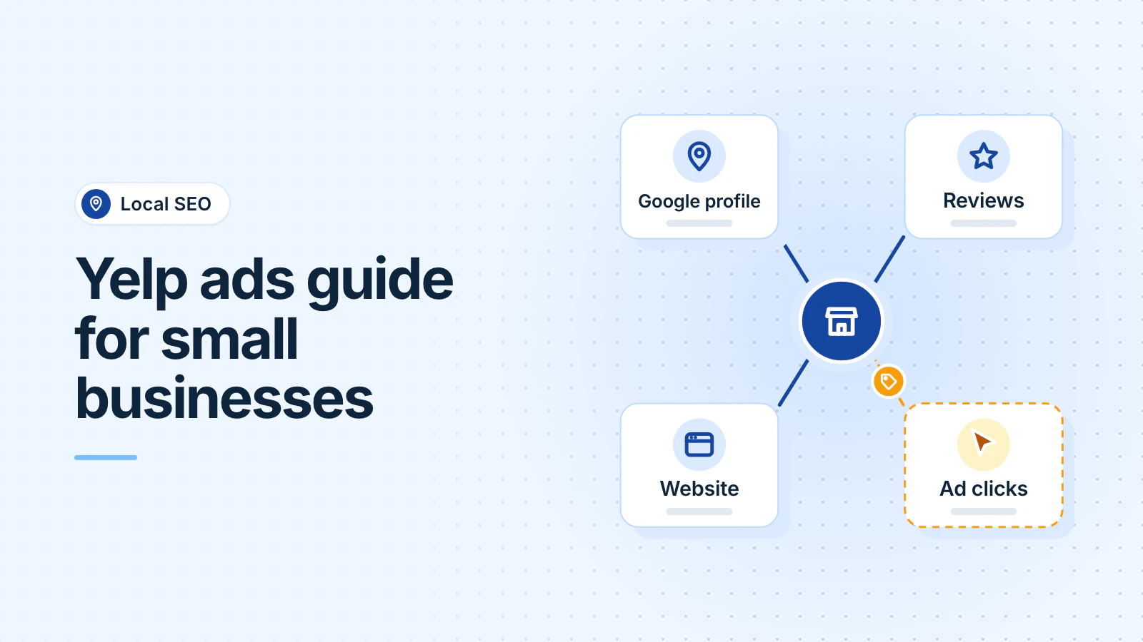 A local business links to its Google profile, its reviews and its website, which stay with it, while each paid ad click costs money.
