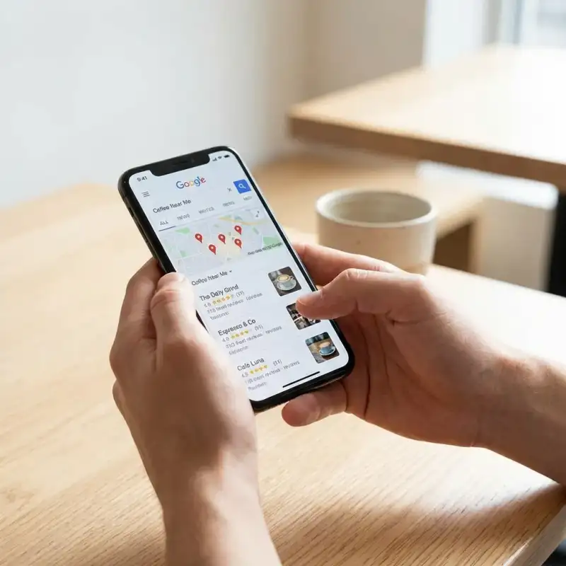 Google search results showing competitor